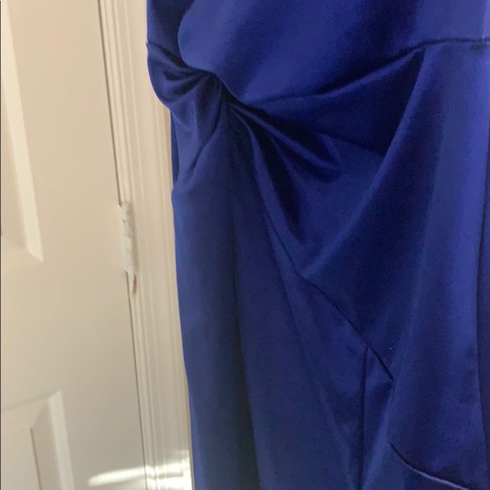Royal Blue satin maxi dress - Picture 6 of 6